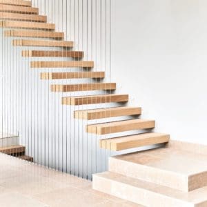bespoke wooden and modern staircase