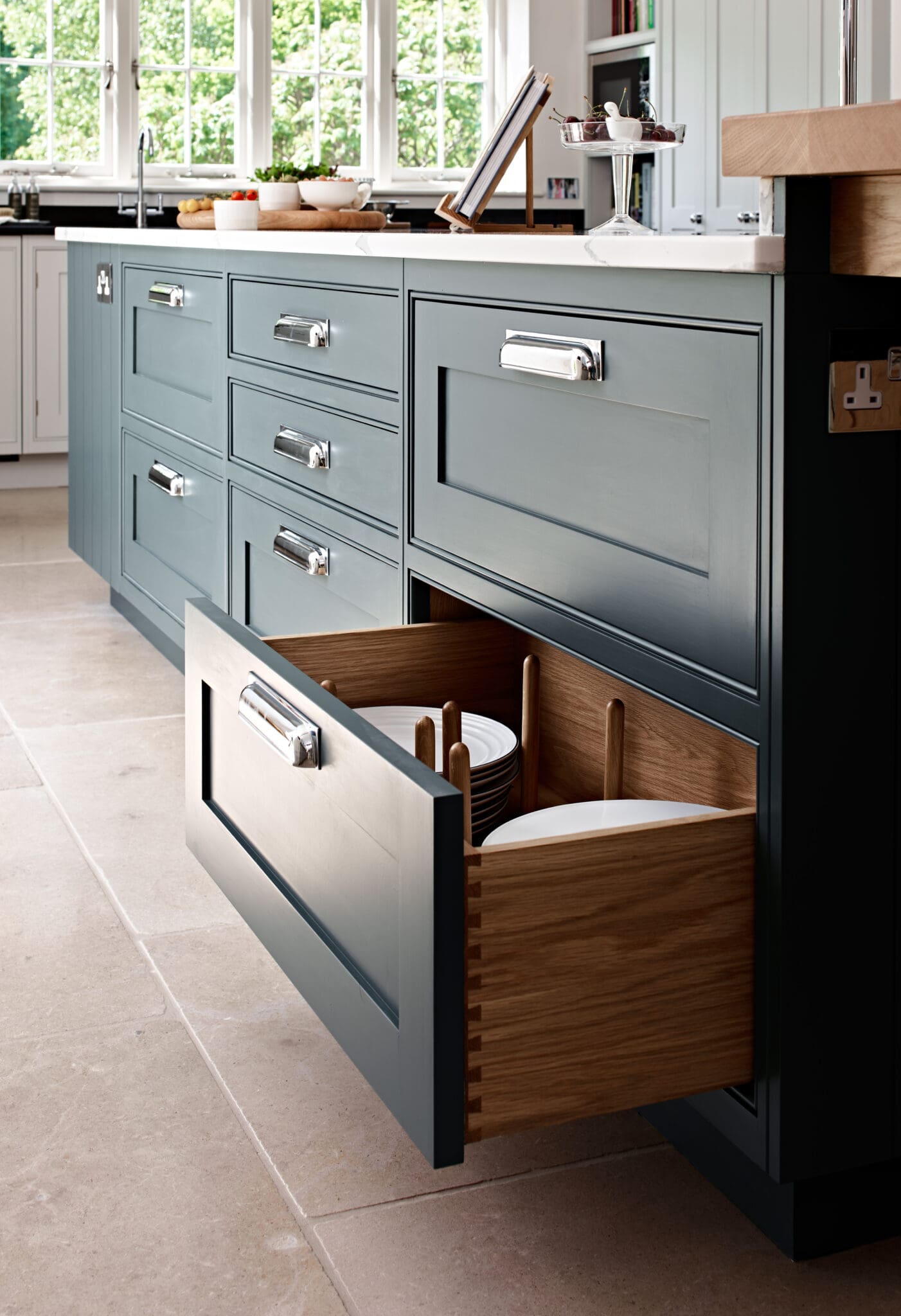 Newbury Country Home Classic Shaker Kitchen in Farrow and Ball