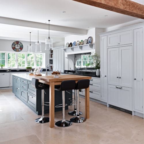 Newbury Country Home Classic Shaker Kitchen in Farrow and Ball