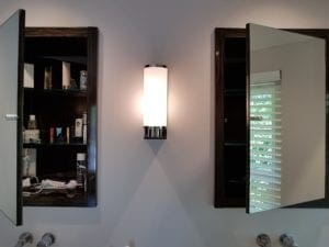 Modern mirrors with bespoke storage