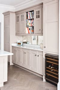 Fitted kitchen storage - off white